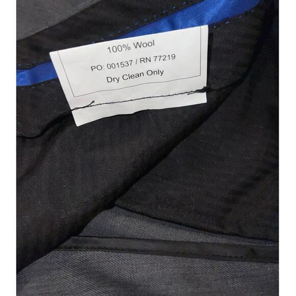 Egara men’s size 34 wool gray seamed minimalist Y2K office wear dress pants - Picture 3 of 7